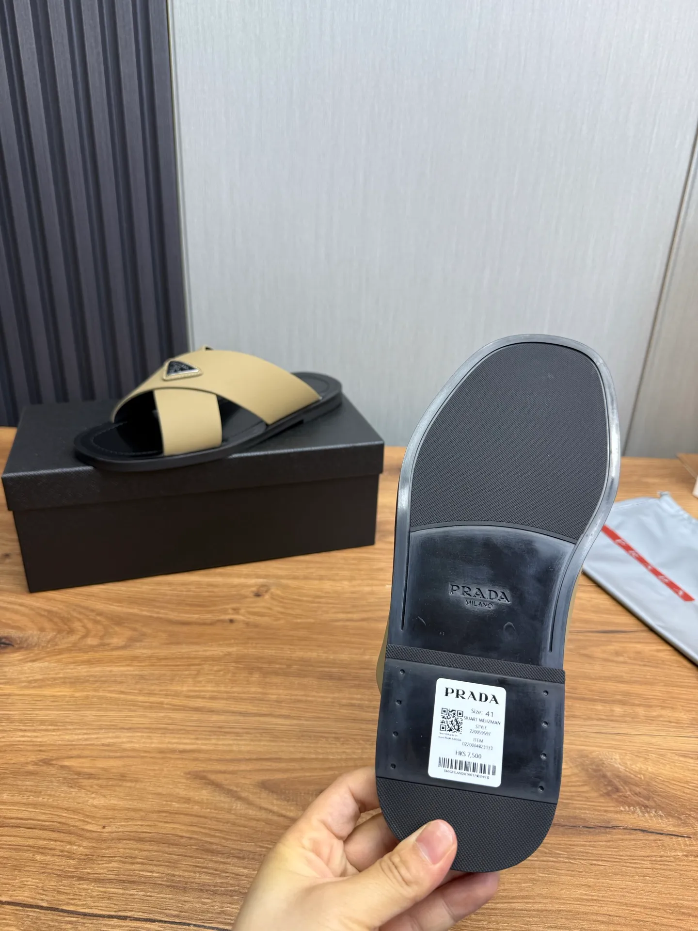 Factory price 340💰 ＰＲＡＤＡPrada - popular men's slippers hot sale 🔥 🩴Official website one to one production 38-45 sizes 45 46 🉑️Customized!